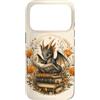 Cute Cottagecore Dragons with Books Desi Custodia per iPhone 17 Pro Dragon Reader Book Lover Fantasy, simpatica creatura floreale