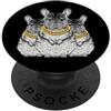 Cool 3 Hip Hop Trio Street Gold Chain Fu Chinchilla Rap Old School Retro Streetwear anni '80 '90 Tre PopSockets PopGrip Adesivo