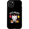 Lets Pawty Birthday Gifts For Girl and B Custodia per iPhone 11 Pro Let's Pawty Camicie Carino Gatto Gattino Pawty Ragazze Ragazzi Compleanno