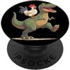 Dinosaur Chicken Outfit Pollo forte con dinosauro amico Costume PopSockets PopGrip Adesivo