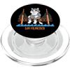 InGENIUS California Souveir Camicie e re Gatto di San Francisco Golden Gate Bridge California PopSockets PopGrip per MagSafe