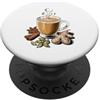 Caffeine Latte Lover Gifts Chai Tea Latte Cafe Coffee Lover Spice PopSockets PopGrip Adesivo