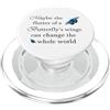 Sprachshirts Le ali di una farfalla possono cambiare il mondo PopSockets PopGrip per MagSafe
