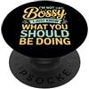 Confident Leadership Humor Non sono prepotente, so solo cosa dovresti fare PopSockets PopGrip Adesivo