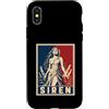 Ocean Siren Mermaid Aesthetic Retro Custodia per iPhone X/XS Vintage Oceano SIRENA Mitologia Retro Estetica