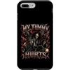 Bootleg Meme Graphics Custodia per iPhone 7 Plus/8 Plus La mia pancia fa male duro scheletro Meme Bootleg