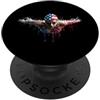 Paint Dripping Patriotic 4th of July US Nuotatore Bandiera Americana USA Drip Graffiti Amante PopSockets PopGrip Adesivo