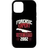 True Crime Merch for Investigative Crime Custodia per iPhone 12/12 Pro Esperto forense dalla nascita 2002 Compleanno a tema crimine vero