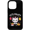 Lets Pawty Birthday Gifts For Girl and B Custodia per iPhone 13 Pro Let's Pawty Camicie Carino Gatto Gattino Pawty Ragazze Ragazzi Compleanno