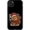 squirrel winter santa hat acorn winter l Custodia per iPhone 11 Pro Max Simpatico scoiattolo invernale con cappello da Babbo Natale