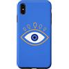 AuraStitch Custodia per iPhone XS Max Evil Eye | Grafica di protezione Nazar | Estetica mistica