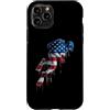 Paint Dripping Patriotic 4th of July US Custodia per iPhone 11 Pro Immersioni subacquee Bandiera americana USA Drip Graffiti