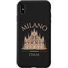 Italian Souvenir Cathedral Milan Italy D Custodia per iPhone XS Max Milano Italia Cattedrale Architettura