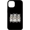 Cool 3 Hip Hop Trio Street Gold Chain Fu Custodia per iPhone 13 Hamster Rap Old School Retro Streetwear 80s 90s Tre