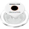 Eclipse 2026 Saragozza Spagna 08.12.2026 eclissi solare PopSockets PopGrip per MagSafe