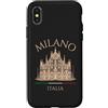 Italian Souvenir Cathedral Milan Italy D Custodia per iPhone X/XS Milano Italia Cattedrale Architettura