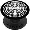 Happy Catholics Medaglia di San Benedetto Cattolico Saint Pax PopSockets PopGrip Adesivo