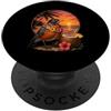 Tropical Holiday Hawaiian Summer Bird De Americano Robin Bird Estate Vacanza Retro Spiaggia Tramonto PopSockets PopGrip Adesivo