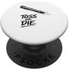 Lancio del registro dei giochi delle Hig Toss Or Die Lord Guerriero scozzese che lancia il registro PopSockets PopGrip Adesivo