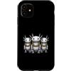 Cool 3 Hip Hop Trio Street Gold Chain Fu Custodia per iPhone 11 Axolotl Rap Old School Retro Streetwear anni '80 '90 Tre