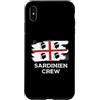 Bandiera Sardegna Vacanza Italia Design Custodia per iPhone XS Max Sardegna Crew Bandiera Sardegna Vacanza Italia
