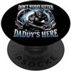Alpha Wolf Don't Worry Kitten Non preoccuparti, Kitten Daddy è qui, meme maschile Alpha Wolf PopSockets PopGrip Adesivo