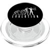 Grandio Design Archery Archer Bow And Ar Tiro con l'arco Arciere Man Evolution Funny Compound Bow Hunter PopSockets PopGrip per MagSafe