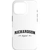 Richardson Original Vintage Retro Pride Custodia per iPhone 16 Pro Nome originale Richardson Retro Hometown Richardson Original