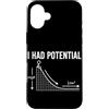 Physics Science Humor Quantum Mechanics Custodia per iPhone 16 Plus Ho avuto Potenziale Fisica Formula Energia Scienza Umorismo Nerd