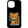 tiger cub winter cute animal snow winter Custodia per iPhone 13 Pro Max Carino cucciolo di tigre invernale con sciarpa