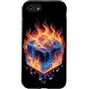 Cool Ice Outfit Custodia per iPhone SE (2020) / 7/8 Cubo freddo con ghiaccio e fuoco costume per un look fresco
