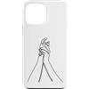 one line art one line drawing line penci Custodia per iPhone 13 Pro Max Linea Continua: Mani in Armonia