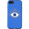 AuraStitch Custodia per iPhone SE (2020) / 7/8 Evil Eye | Grafica di protezione Nazar | Estetica mistica