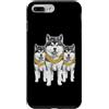 Cool 3 Hip Hop Trio Street Gold Chain Fu Custodia per iPhone 7 Plus/8 Plus Akita Dog Rap Old School Retro Streetwear anni '80 '90 Tre