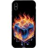 Cool Ice Outfit Custodia per iPhone XS Max Cubo freddo con ghiaccio e fuoco costume per un look fresco