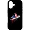 Paint Dripping Patriotic 4th of July US Custodia per iPhone 17 Snowmobile Snow Machine Snowmobiling bandiera americana USA gocciolamento