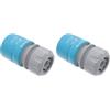 Cellfast Innesto rapido IDEAL™ 1/2 - 5/8, plastica PC/ABS, 3 morsetti, UNI FIT™, 51-630 (Confezione da 2)