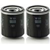Mann Filter MANN-FILTER W 68 Filtro dell'olio - per Autovetture + veicoli commeriali (Confezione da 2)