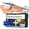 Cartrend 7730043 - Cassetta pronto soccorso, a norma DIN 13164, con norme di primo soccorso, colore: Nero
