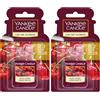 Yankee Candle Car Jar Ultimate Profumatore d'Aria | Ciliegia Nera | Dura fino a 4 settimane (Confezione da 2)