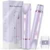 Generic Rasoio elettrico e trimmer da donna 2 in 1, dispositivo di depilazione a doppia testa per corpo, linea bikini, ascelle e gambe, rasoio elettrico portatile bagnato e asciutto, kit di toelettatura senza