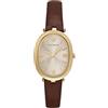 Emporio Armani Orologio da donna in pelle marrone a due mani (Modello: AR11708)