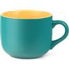 TuYines Tazza Grande in Ceramica 600ml - Ciotola per Cereali Con Manico, Tazza da Caffè, Tè, Cappuccino XXL in Porcellana