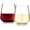 AIOS Bicchieri da vino senza stelo in Tritan infrangibili senza BPA, set da 6 pezzi, capacità 390 ml