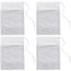 Myqqhbs Set di 1000 sacchetti di tè profumati vuoti con filtri stringa sigillante per tè sfusi, 5 x 7 cm, colore: Bianco