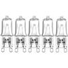 QIROGKC Lampadine alogene G9 Confezione da 5-20W/25W/40W/60W Luce bianca calda dimmerabile (2700K) - 110V/230V per illuminazione domestica e commerciale 40W 5PZ 230V