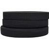 JYC CREATIVE 25 Metri Elastico per Cucito, Nastro Elastico Merceria, Elastici Merceria, Elastico per Sartoria, Elastici Cucito, Elastico per Tessuti, Nastro Elastico per Cucito, (Nero 25m x 40mm)