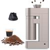 FEMOBOOK Macinacaffè elettrico A4 oro champagne per espresso, ricaricabile, senza fili, portatile, per esterni, smontaggio senza attrezzi