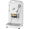 FABER COFFEE MACHINES | 3.0 PRO ESSENTIAL | Macchina Caffè ESE 44mm Compatta con, Tanica in Vetro, Portacialda Estraibile e Pressacialda Ottone Regolabile (White, CROMO)