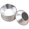 TopHomer 10 Stampi Antiaderenti in Alluminio per Torte, Mini Muffin, Cupcake, Budini, Quiche, Cioccolato